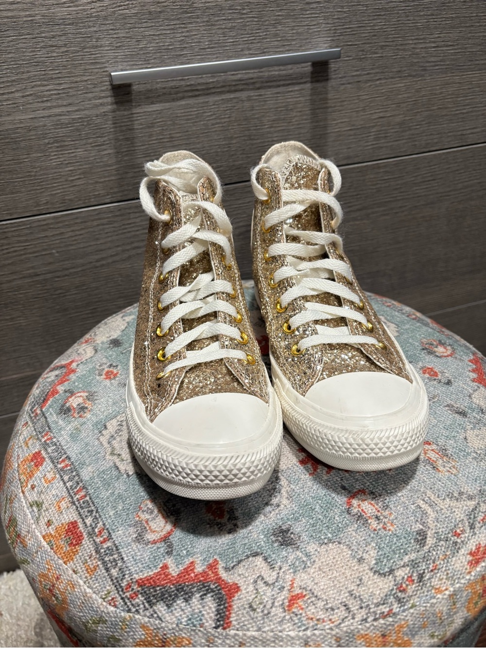 Converse Chuck Taylor Gold Glitter All Star high-top sneakers